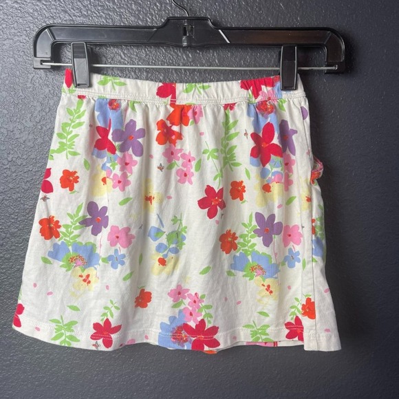 Hanna Andersson Kids Girls White Multicolor Floral Skirt Size 120cm/6-7 - Picture 4 of 7